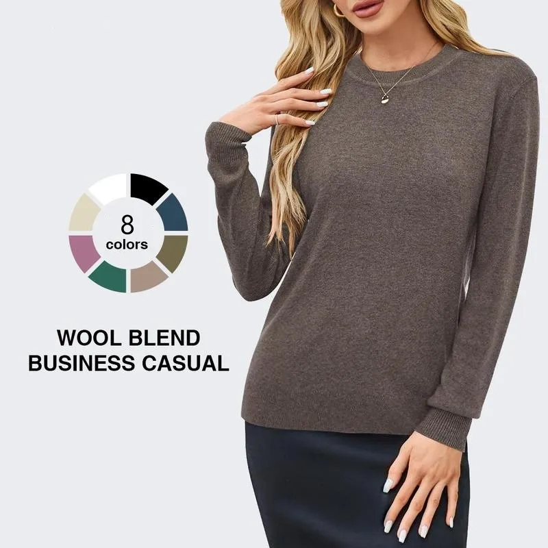 Women Fashion Wool Blend Sweater