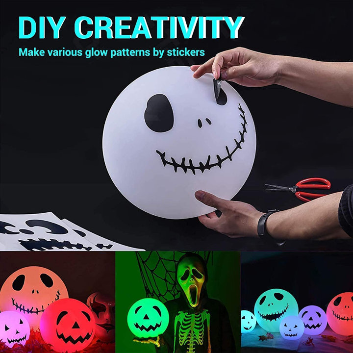 Cordless LED Glowing Ball Light - 16 RGB Color Changing Waterproof Floating Ball Lamp w/Remote