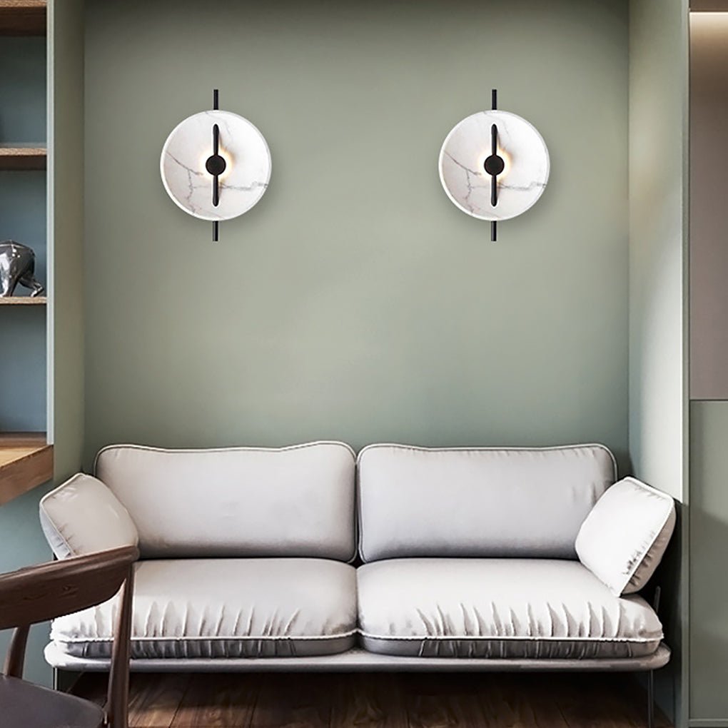 Postmodern Creative Marbling Living Room Bedroom Bedside LED Wall Lamp