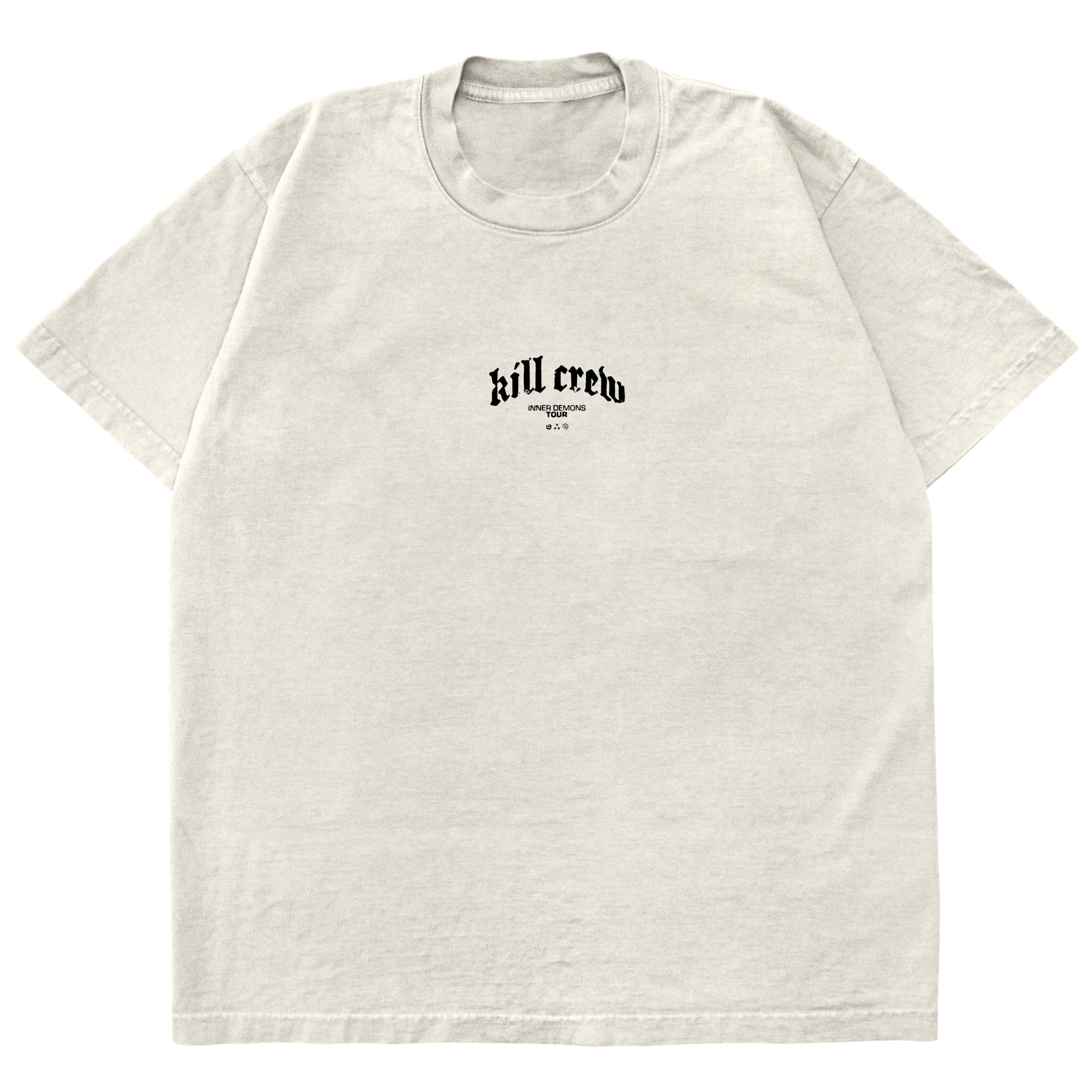 RELAXED FIT INNER DEMONS TOUR T-SHIRT - CREAM