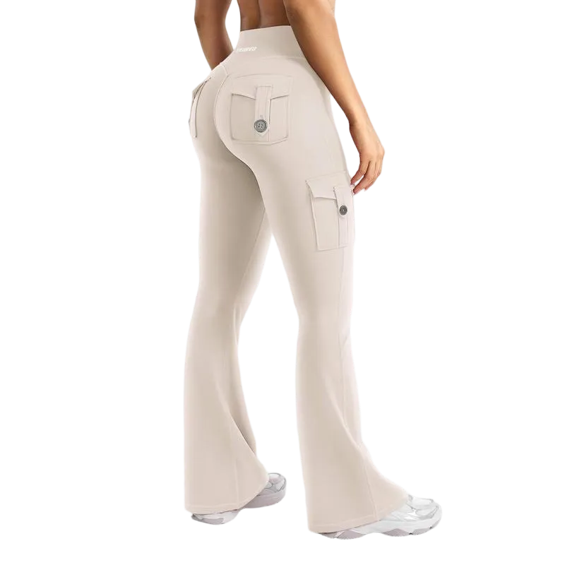 Women's Yoga Flare Leggings with Pockets Hidden
