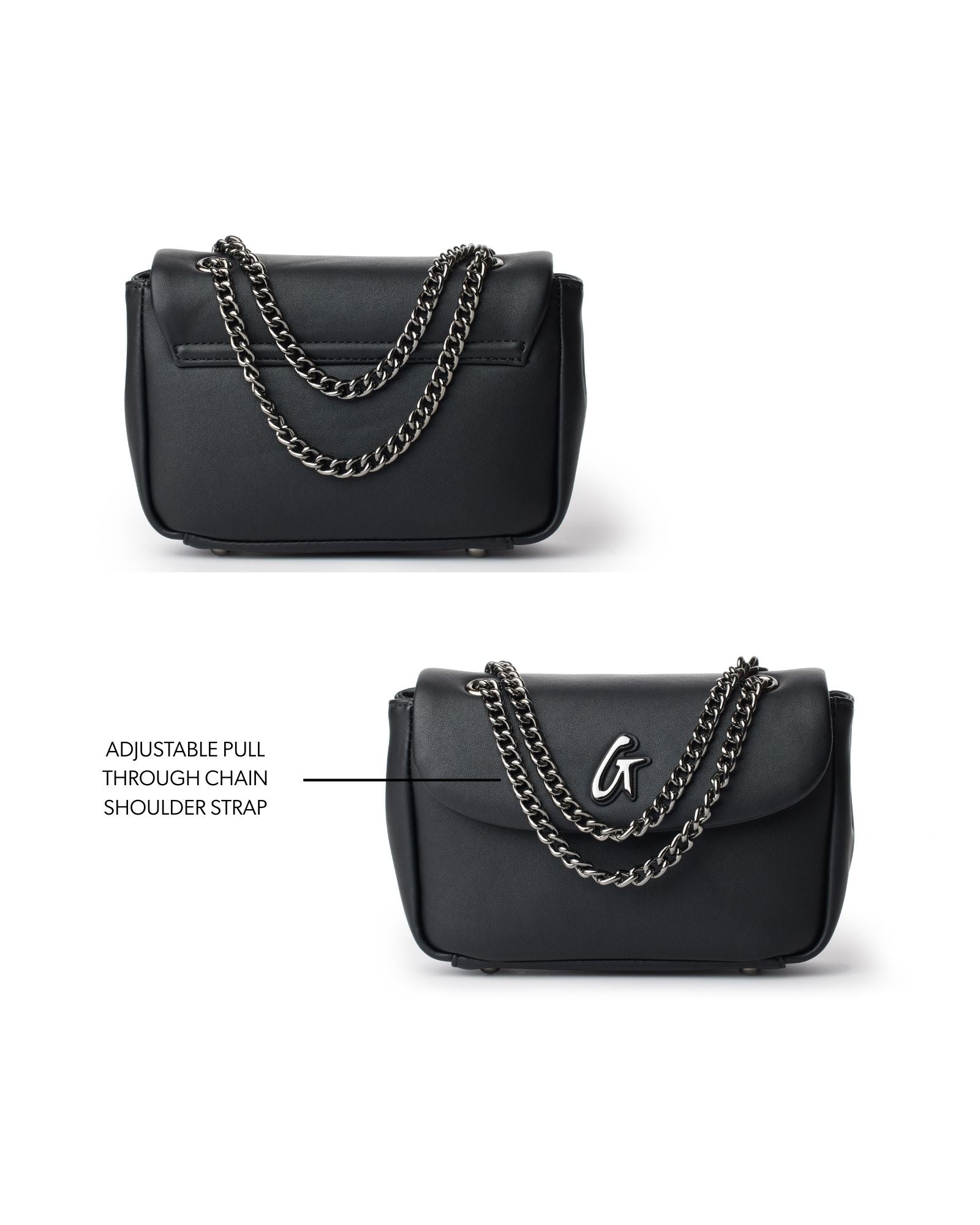 MINI STANDARD FLAP BAG - BLACK