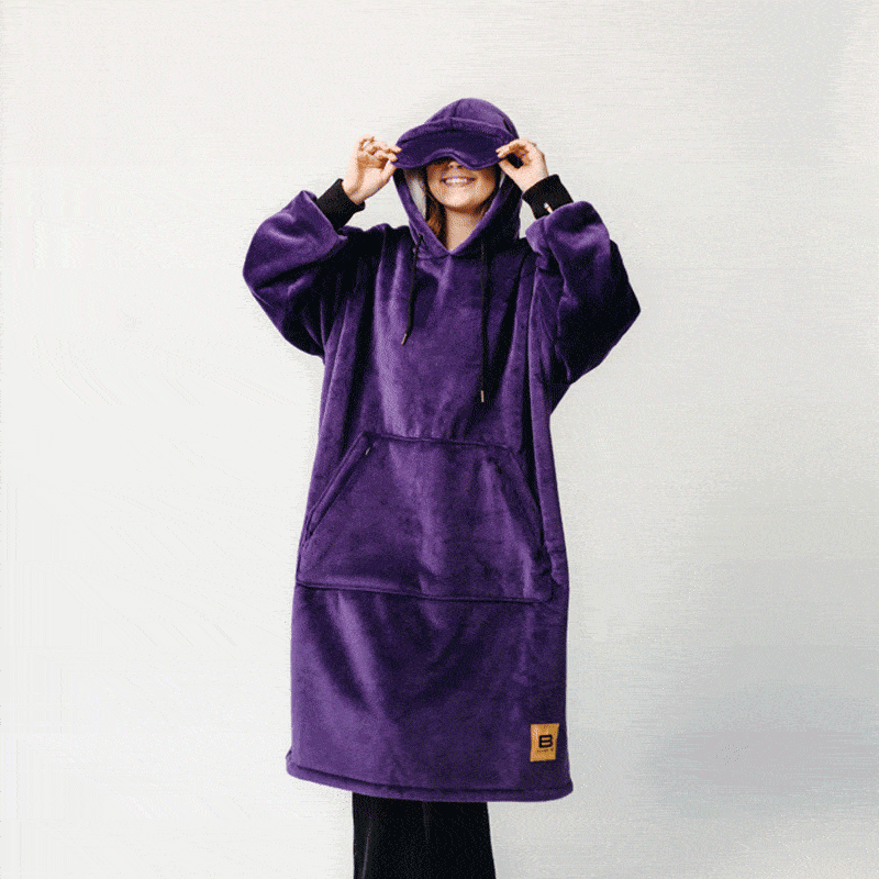 Wearable blanket Oversized with sherpa lining One size fits most.