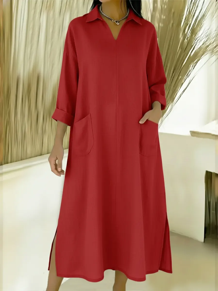 Women's Loose-fitting Denim Cotton Dress