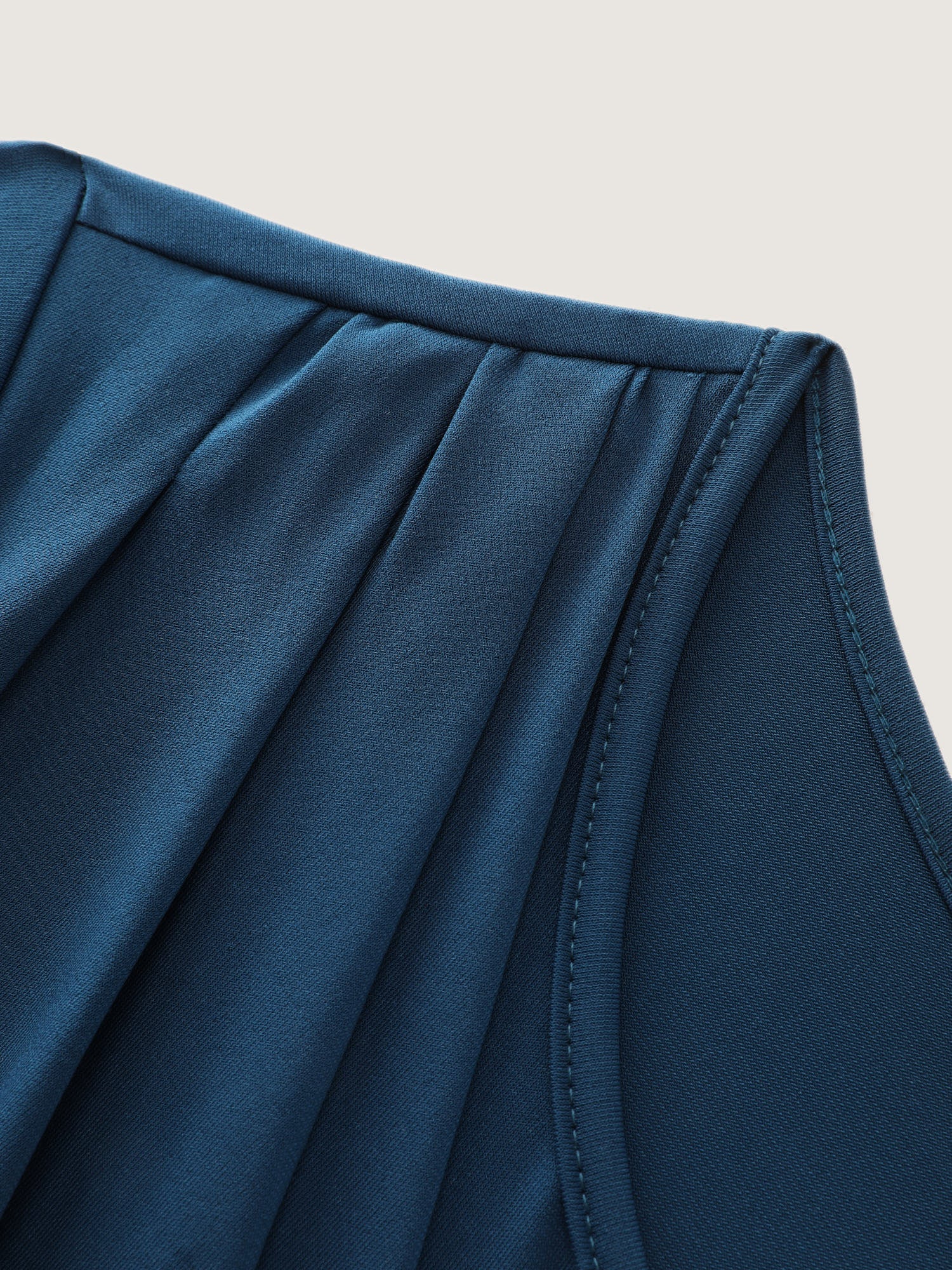 Minimalist Overlap Plain Jumpsuit