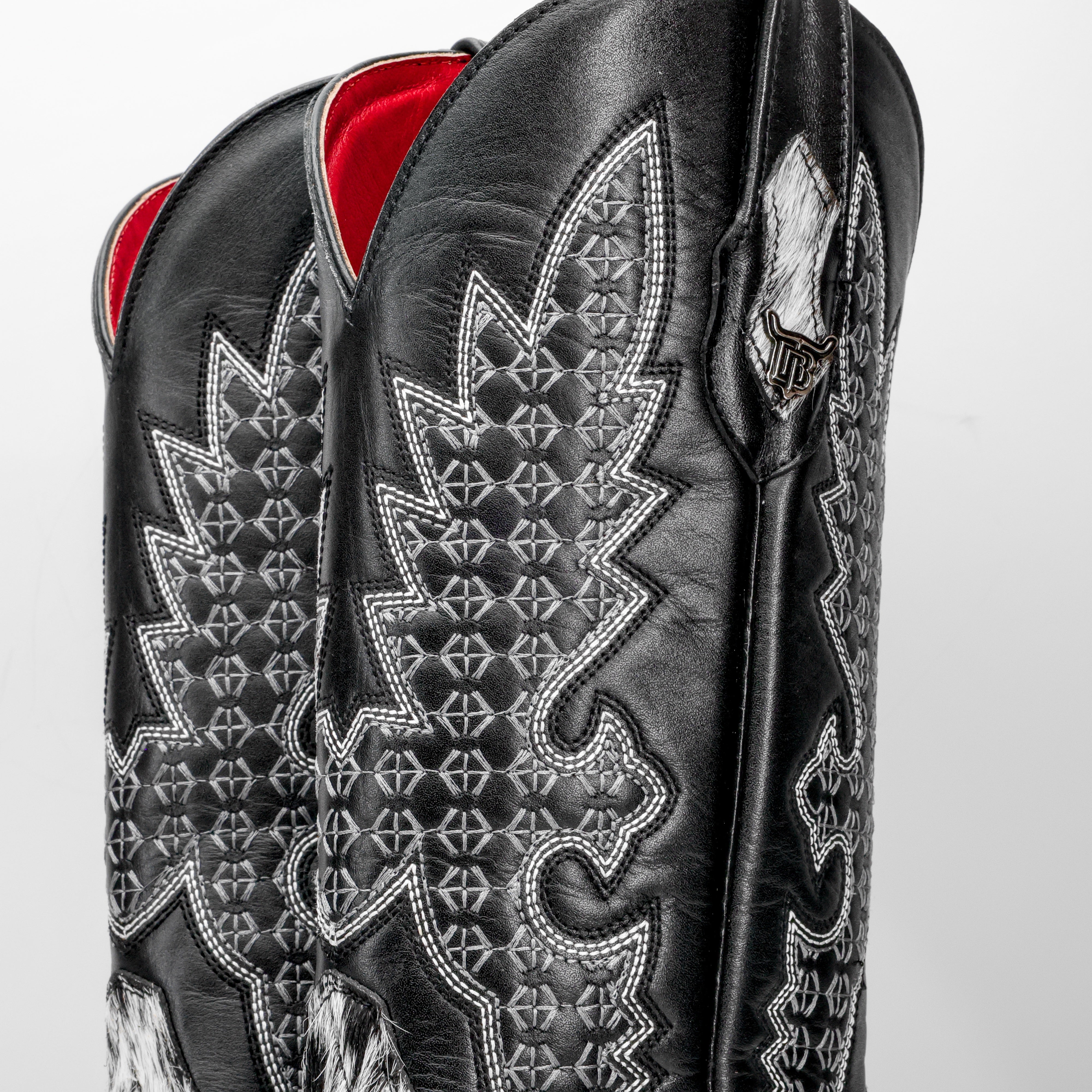 Genuine Cowhide Boots - Square Toe