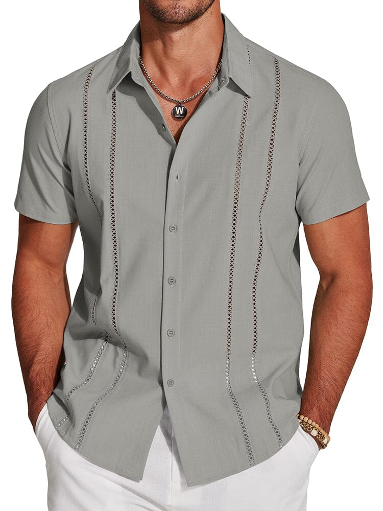 Men's Cuban Guayabera Shirt – Casual Summer Menswear Top