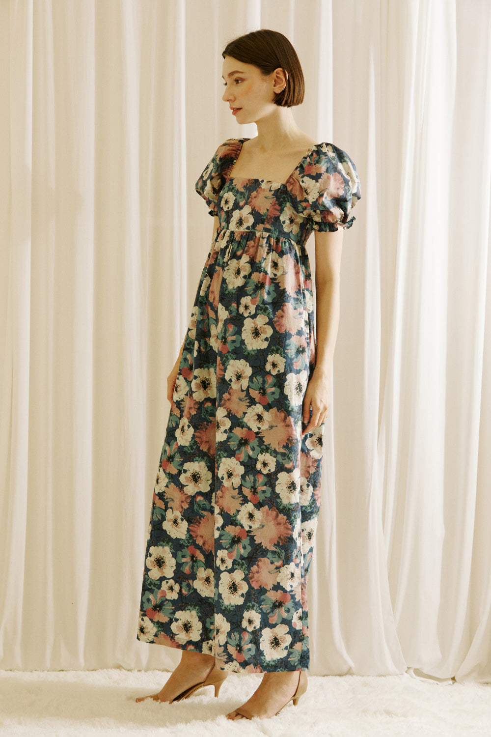 Adrianna Blue Floral Jumpsuit