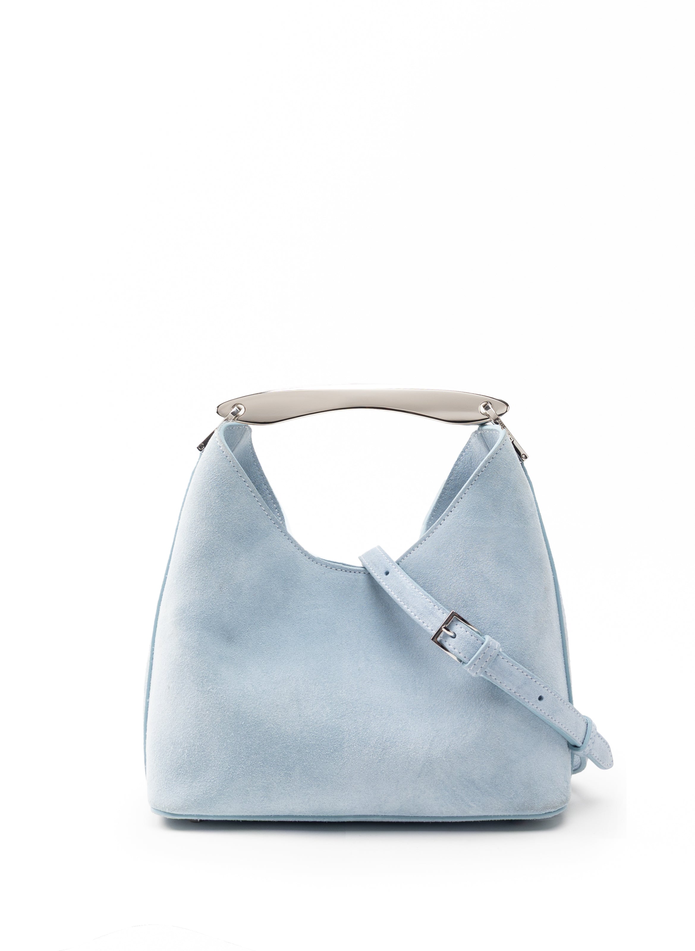 Small Boomerang Suede Light Blue - Silver Clearance Sale 85%OFF