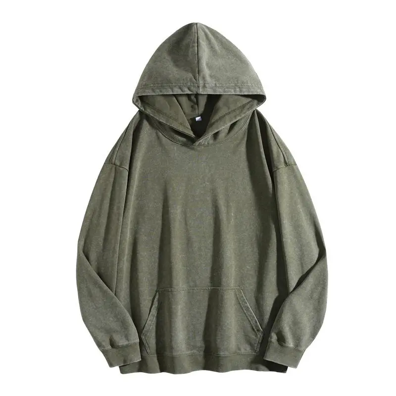 Women's Oversized Acid Wash Cotton Hoodie