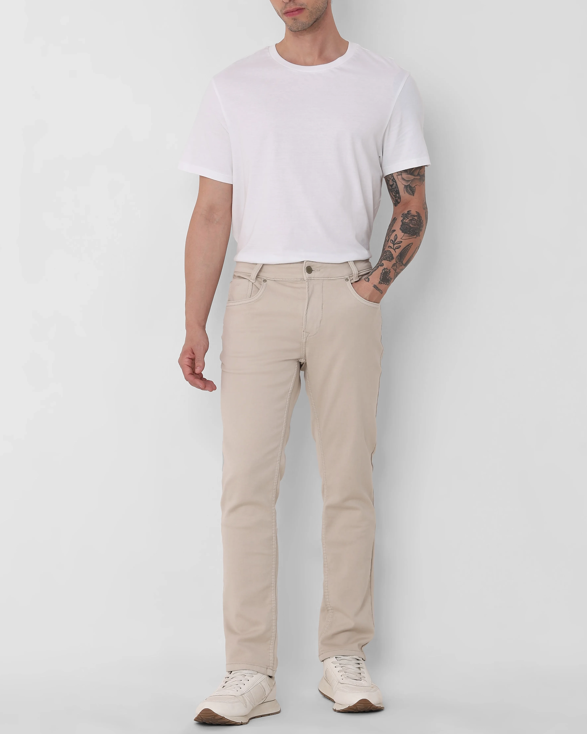 Classic Versatile And Comfortable Straight Stone Jeans