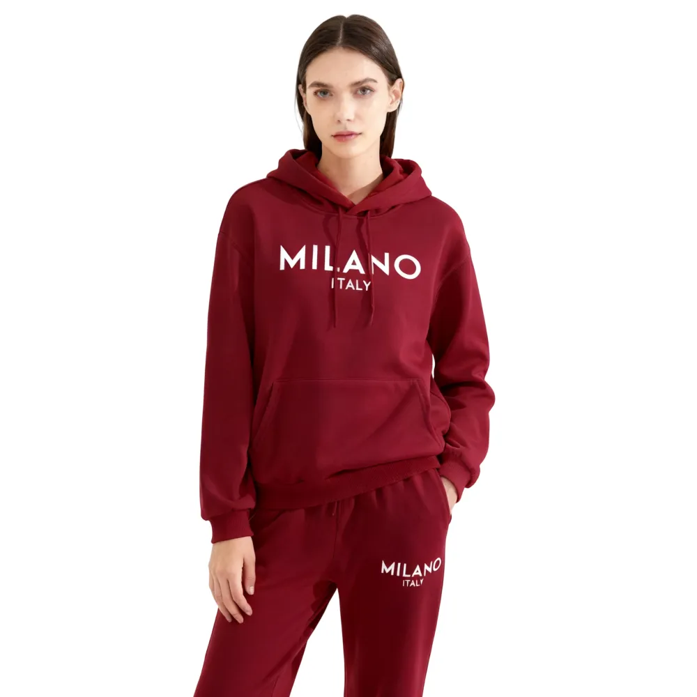 Wmen's Milano Printed Hoodie Set