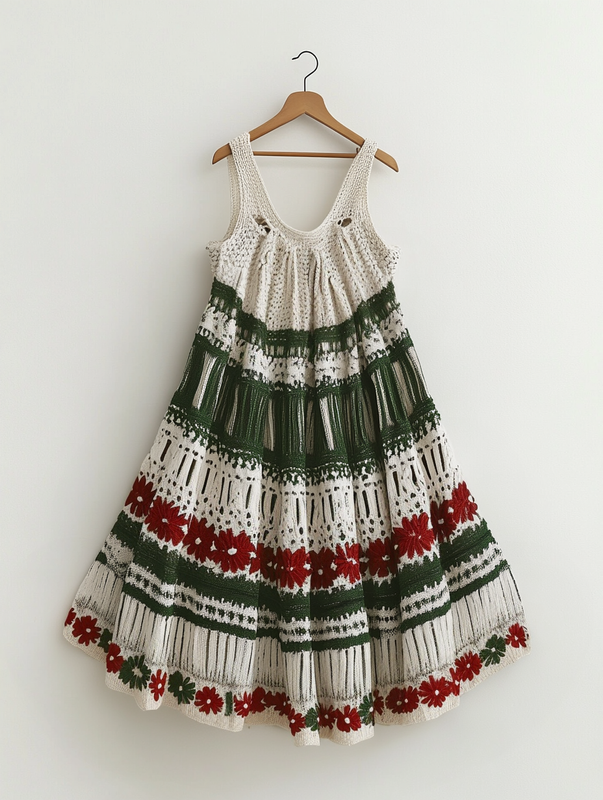 Knitted Summer Fashion Hollow Dress 2875