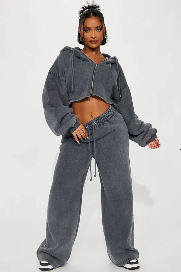 On The Go Fleece Pant Set
