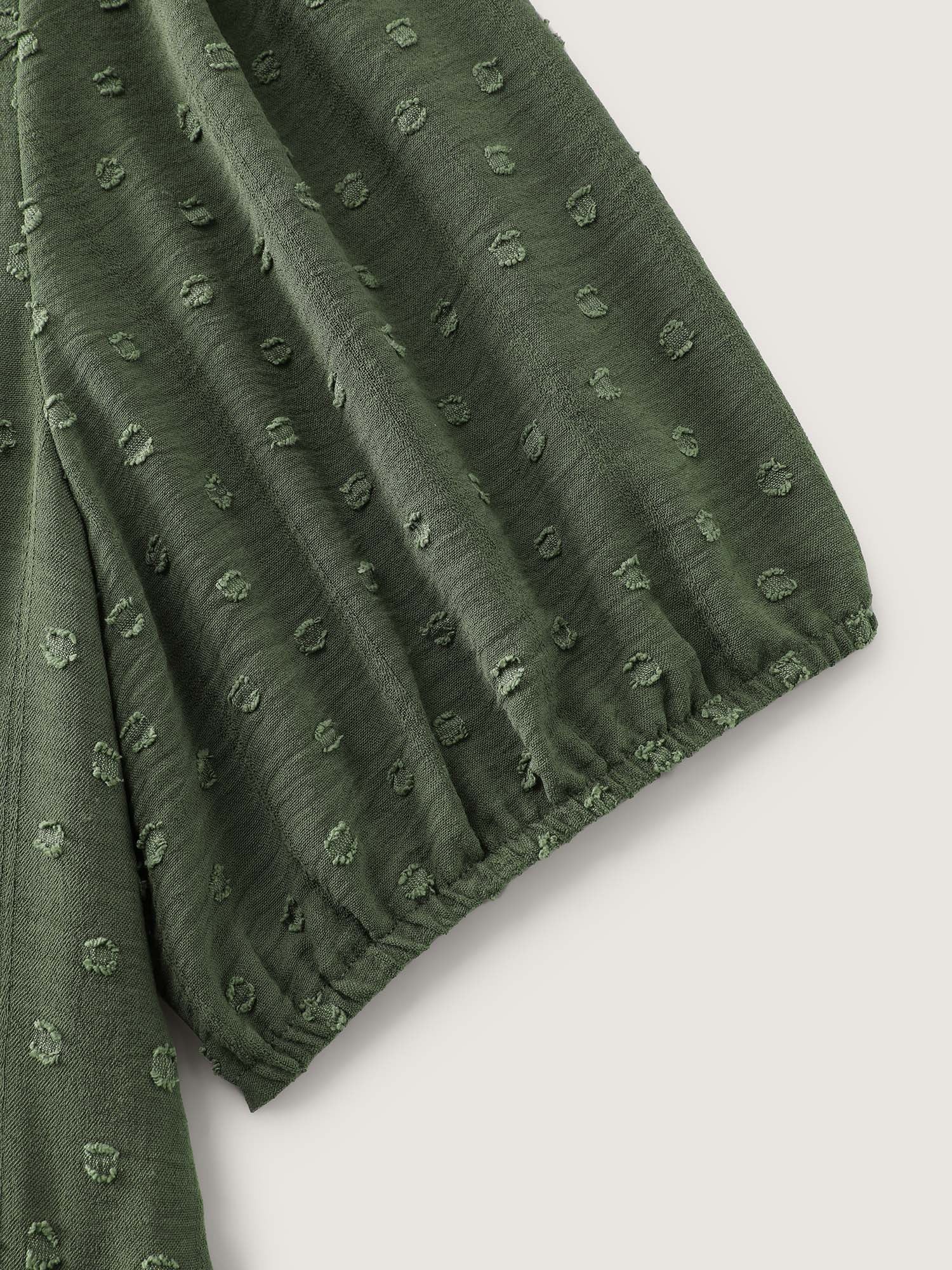 Cross-Tie Stretchy Waist Pocket Midi Dress