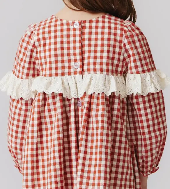 Girl's Dixie Pony Gingham Dress
