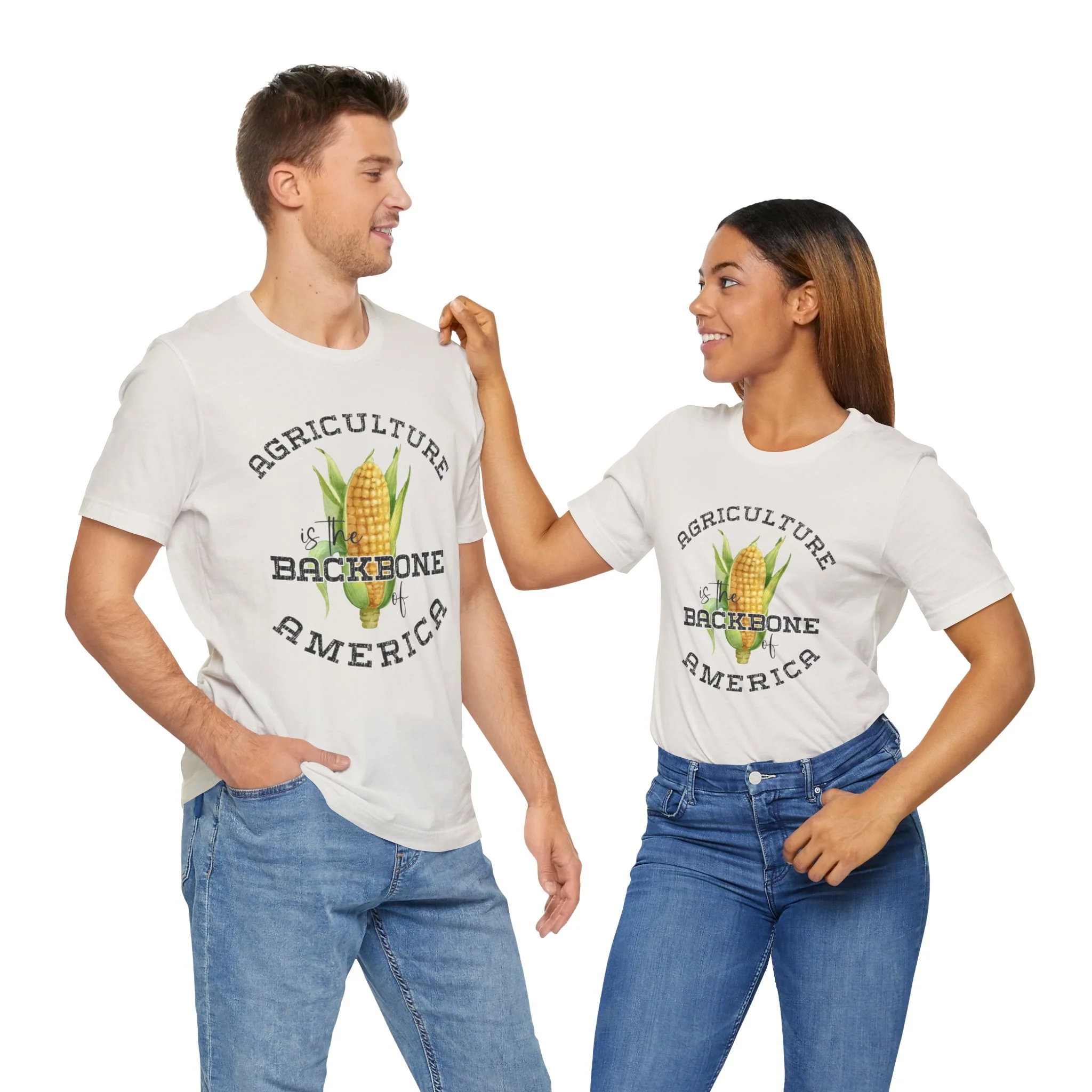 Agriculture is the Backbone Bella Canvas Jersey Short Sleeve Tee - Multiple Colors