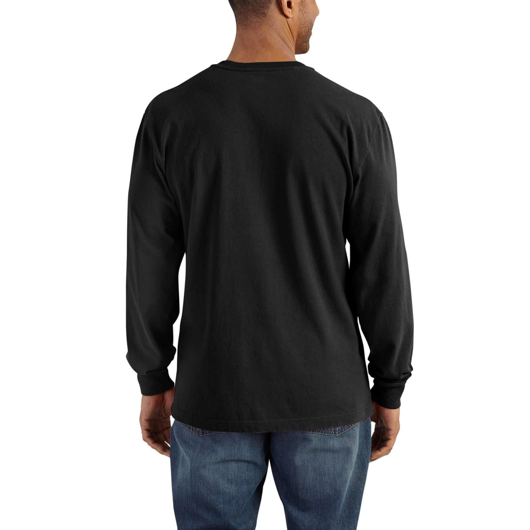 CHT Loose Fit Heavyweight Long-Sleeve Pocket Henley T-Shirt K128