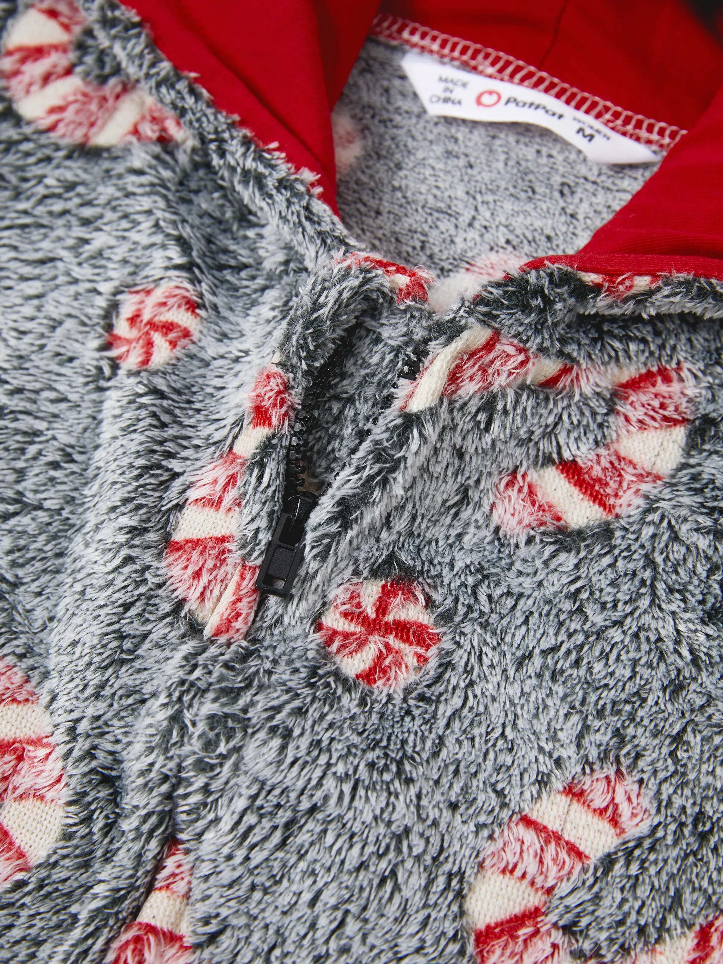 Onesies Pajamas Matching Christmas Outfits Candy Cane Pattern (Glow in the Dark) with Christmas Socks Black