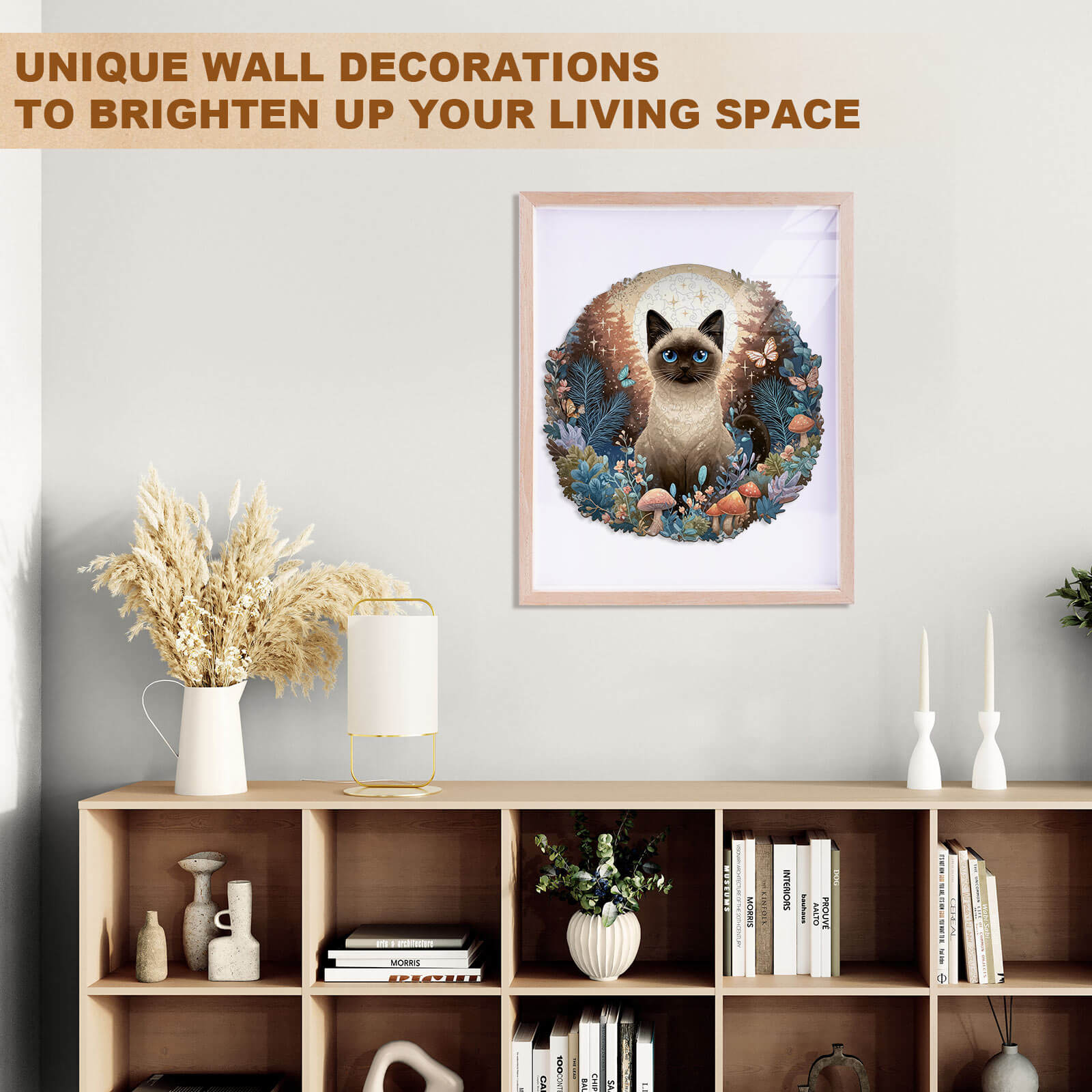 Gentle Dreamy Cat Wooden Jigsaw Puzzle