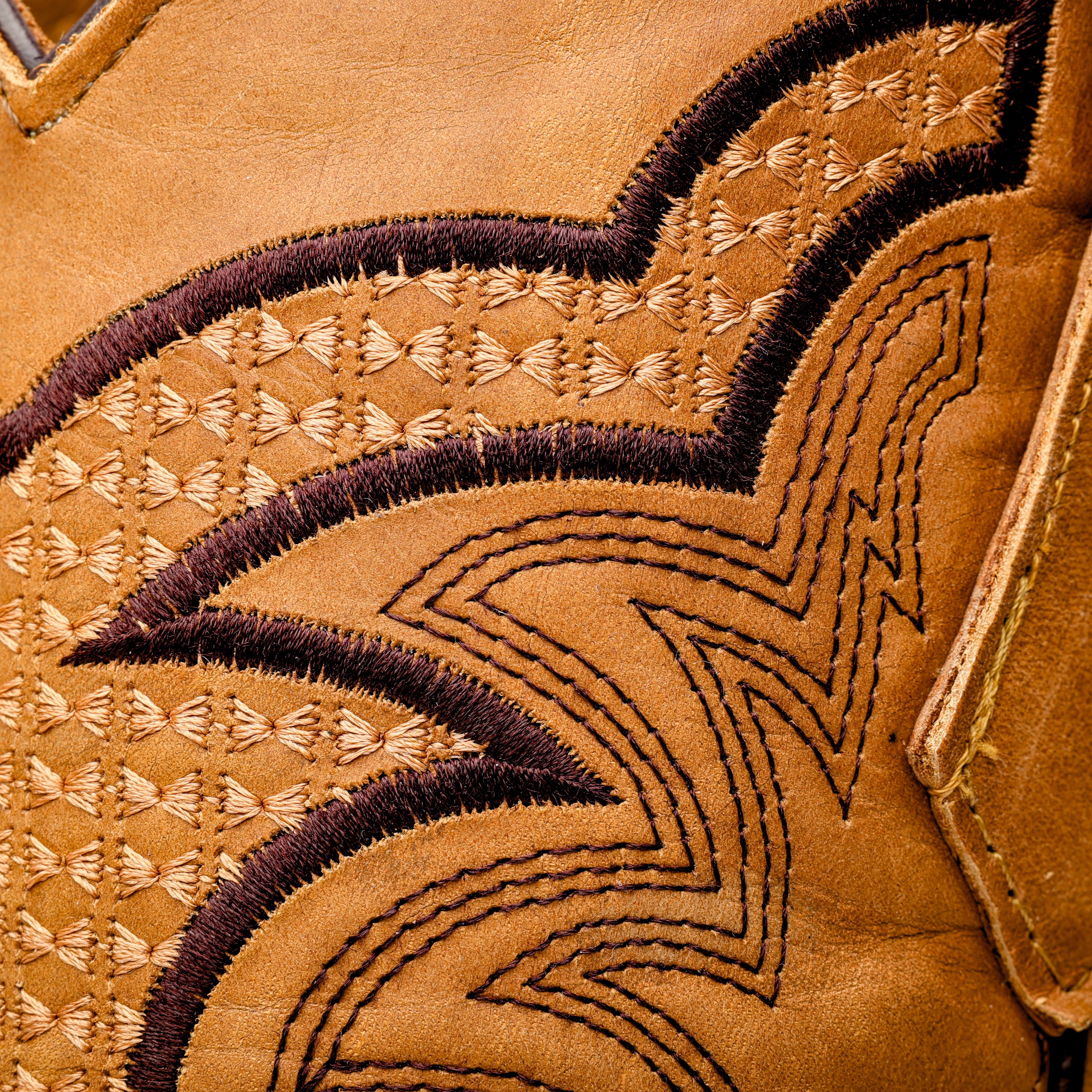 Tan Caiman Hornback Leather Boots With 3D Lightweight Sole - Composite Toe