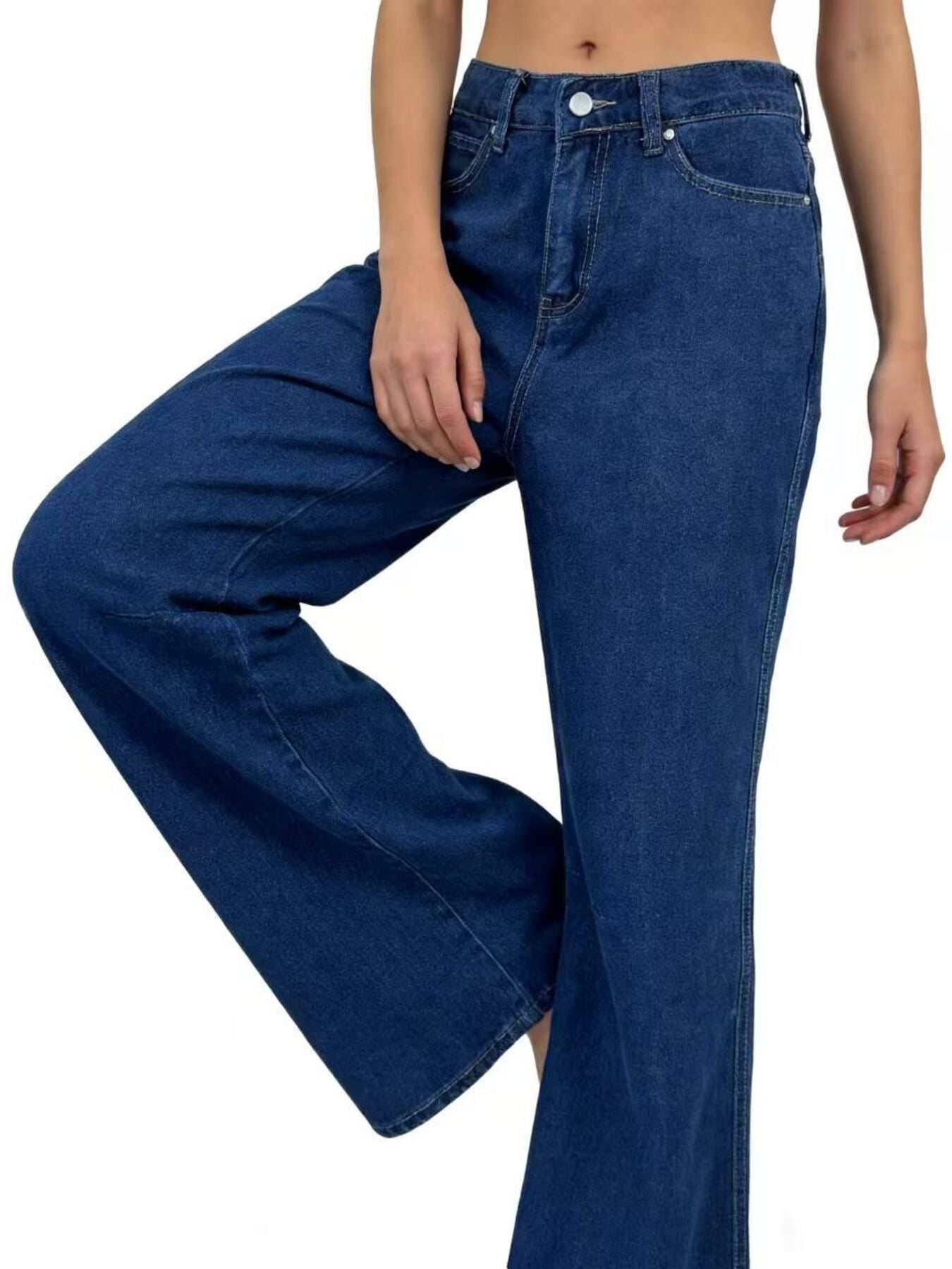 High-Waisted Wide Leg Jeans