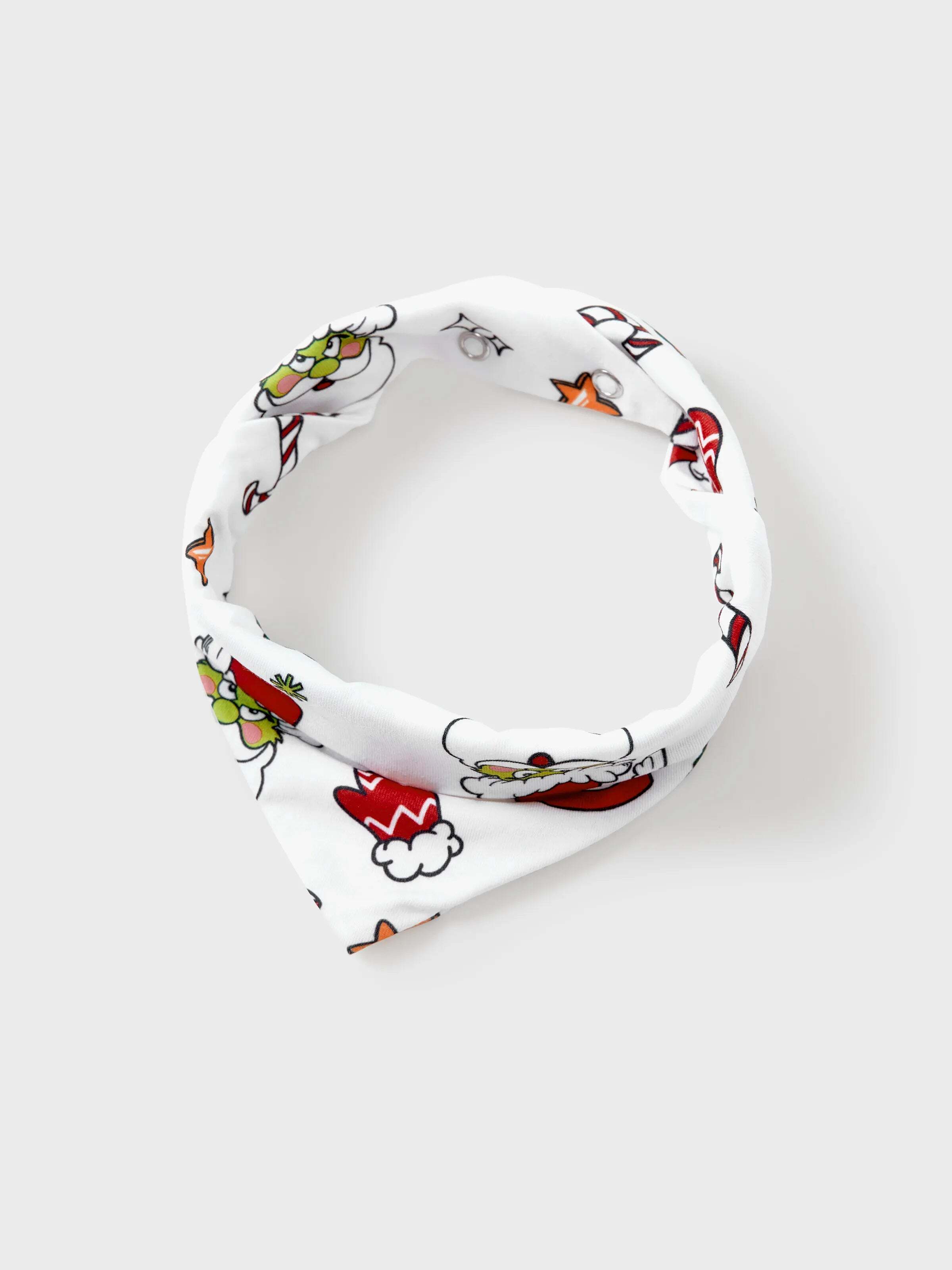 Christmas Matching Family Pajamas Set Christmas Grinch-themed Print PJS with Christmas Socks Red