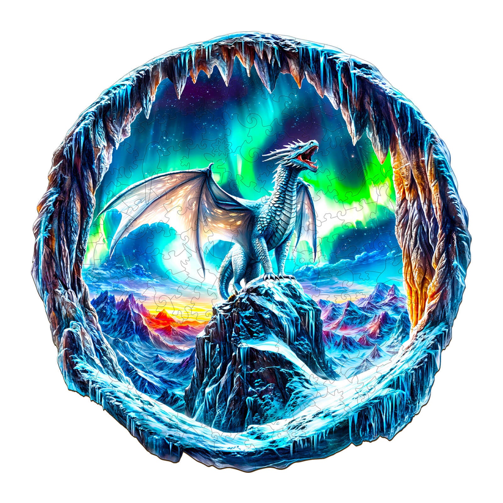 3D Aurora Dragon Wooden Jigsaw Puzzle