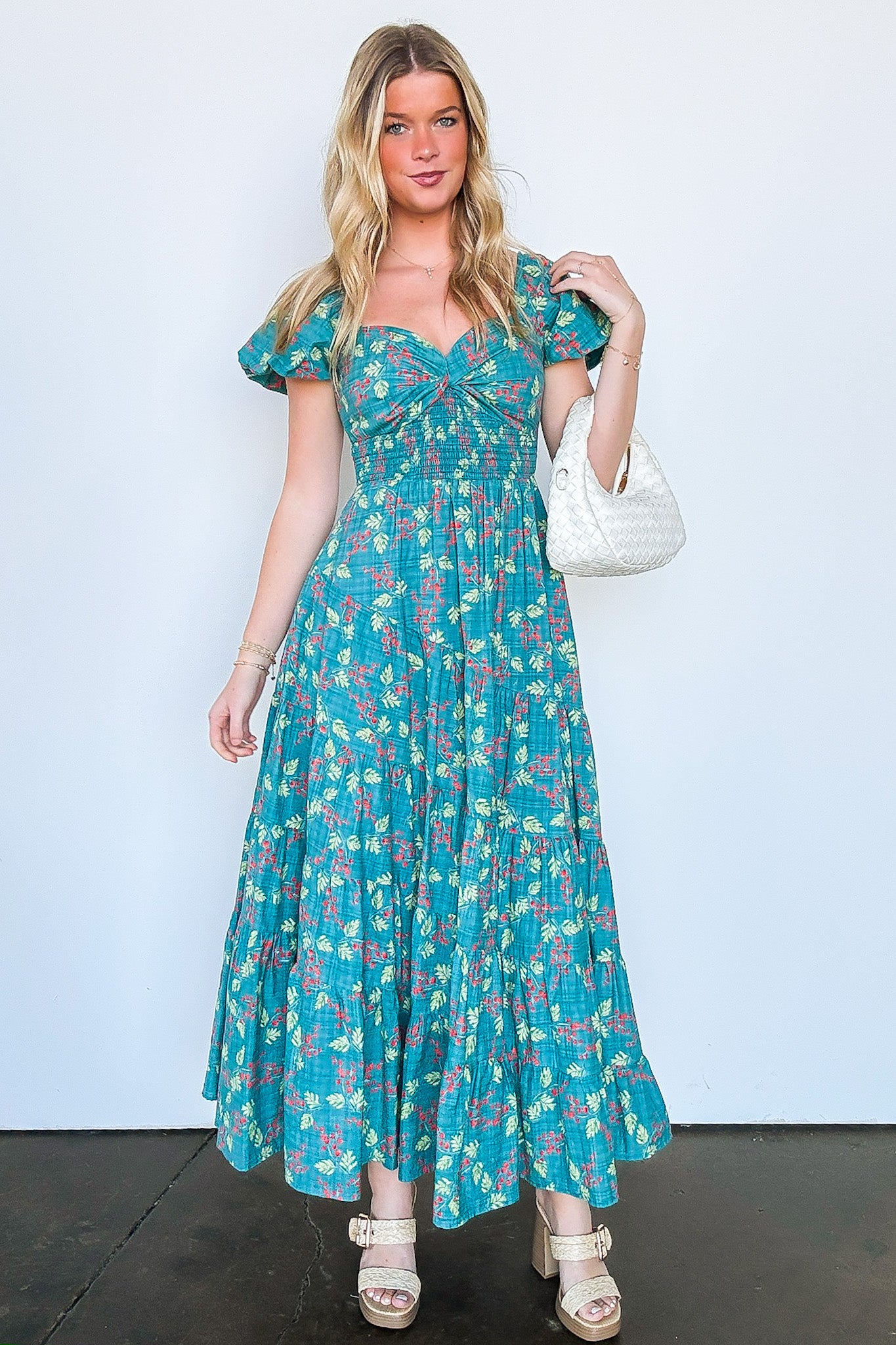 Floral Tiered Maxi Dress