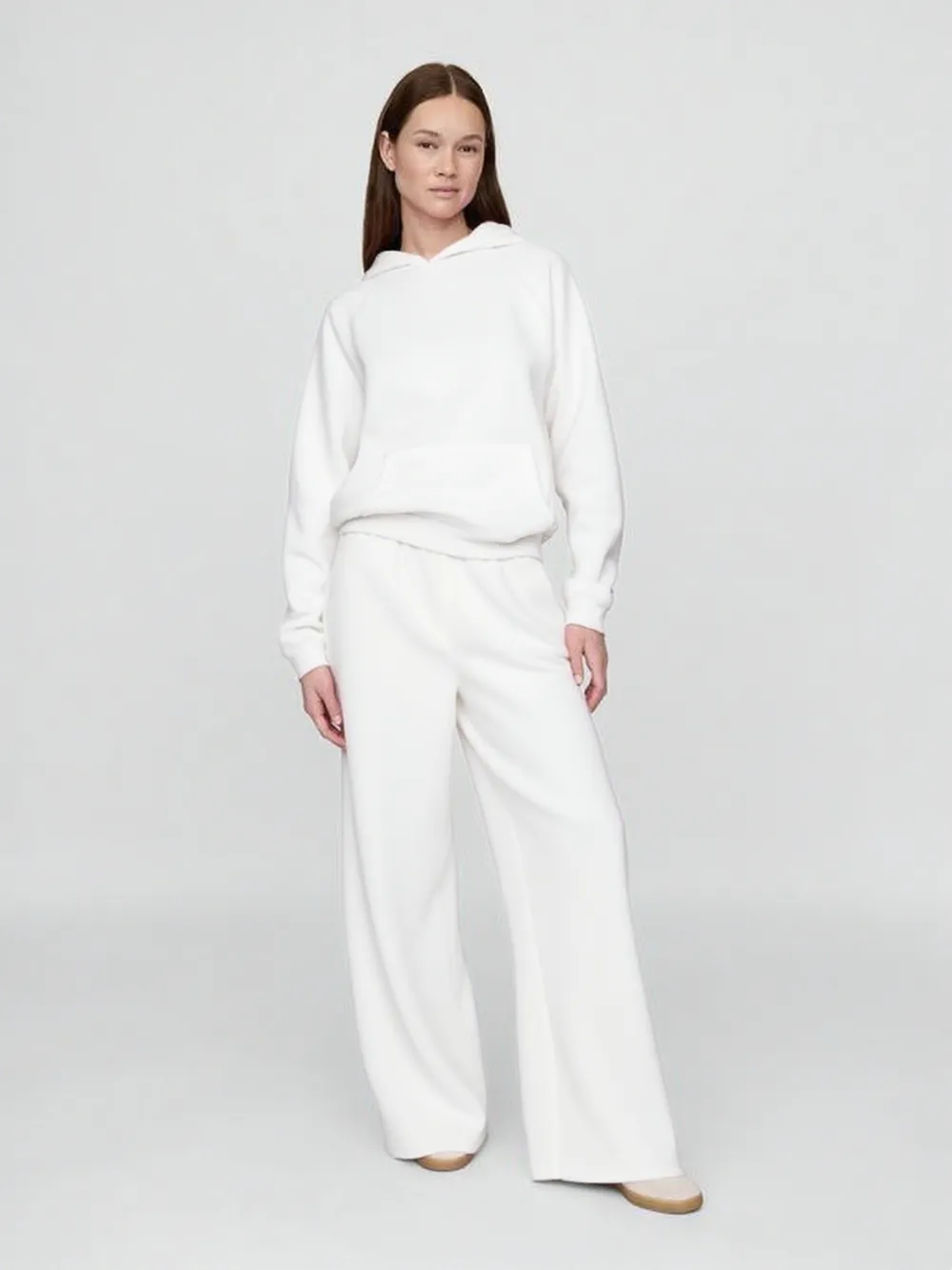 Women's Vintage Soft Lounge Hoodie & Wide-Leg Sweatpants Set