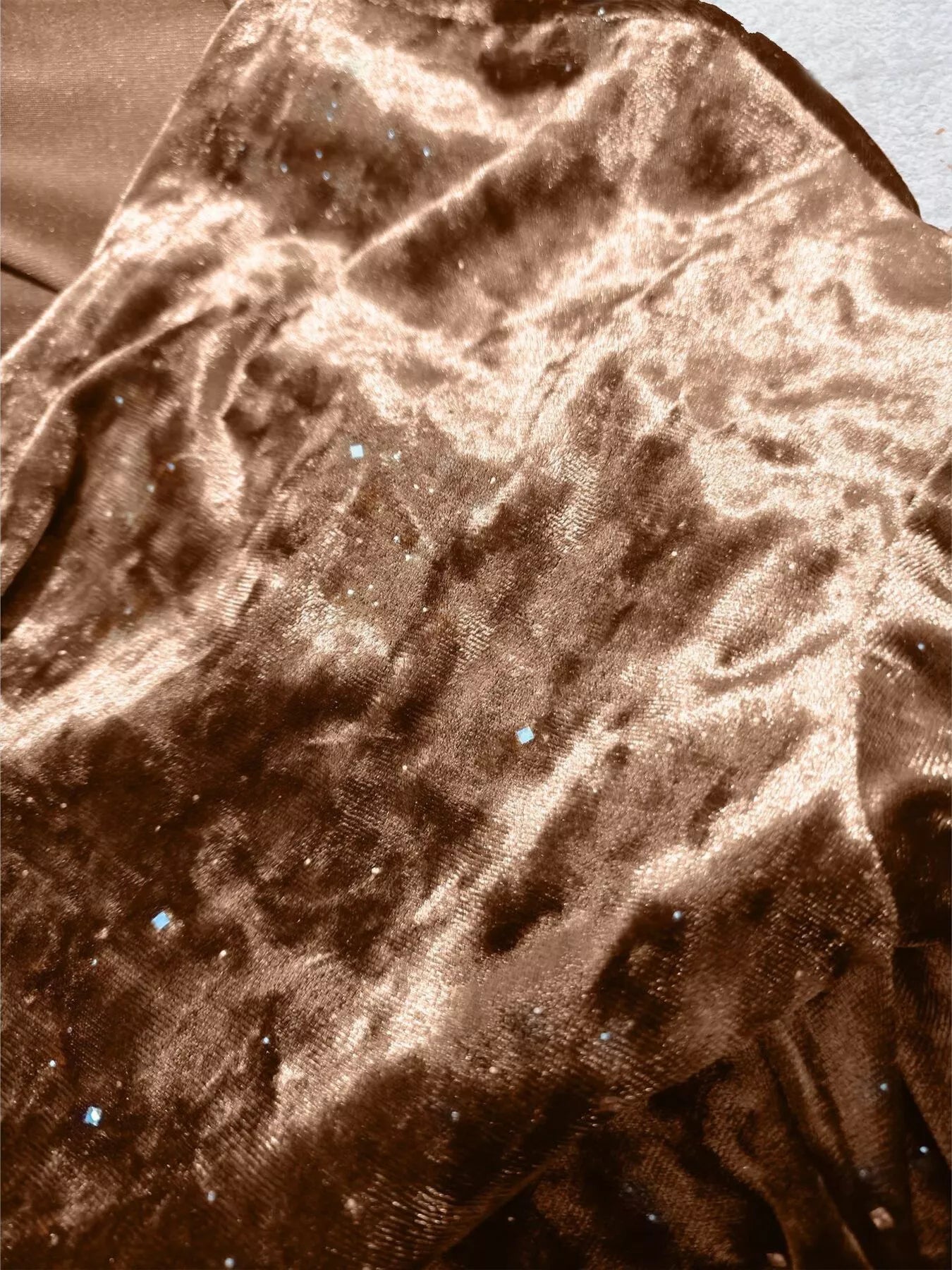 Velvet Twist-Front Long Sleeve T-Shirt