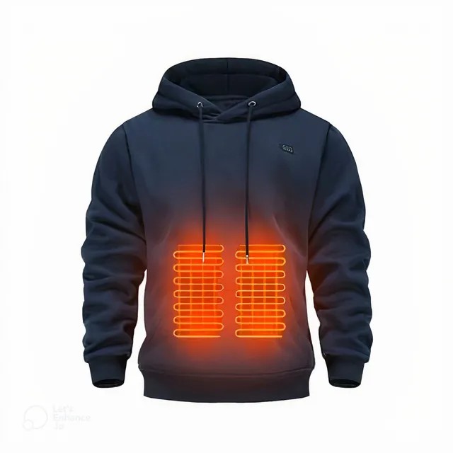 Men’s Smart Heated Hoodie with 5-Zone Heating & Adjustable Temperature