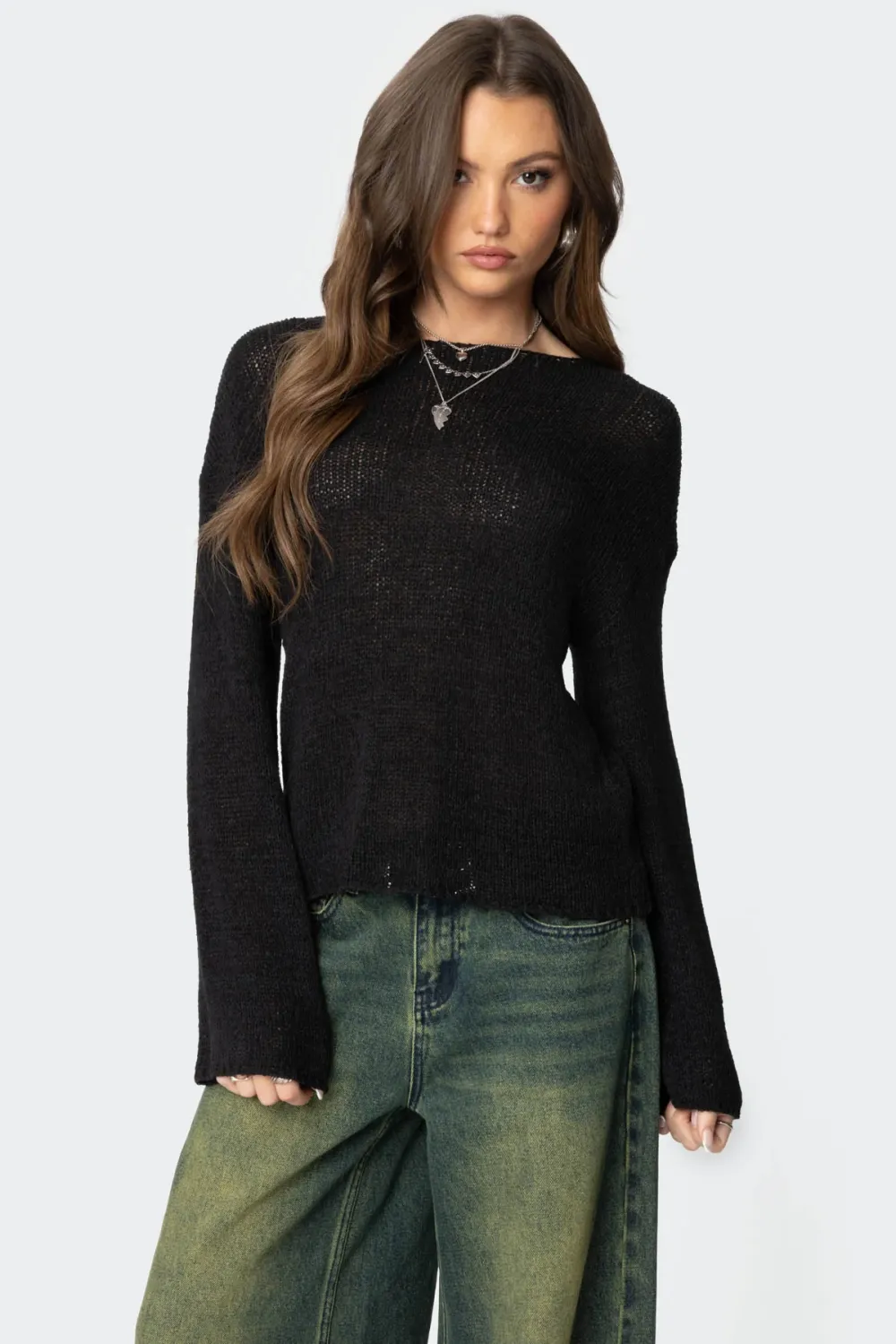Drop Shoulder Light Knit Sweater  (Just $3 Each!)
