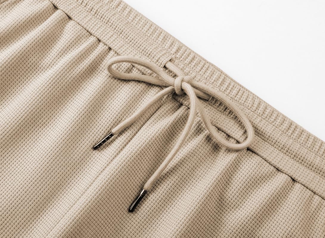 Mens 2 Piece Outfits Tracksuits Casual 1/4 Button Up Knit Polo Shirts and Drawstring Short Sets Summer Sweatsuits