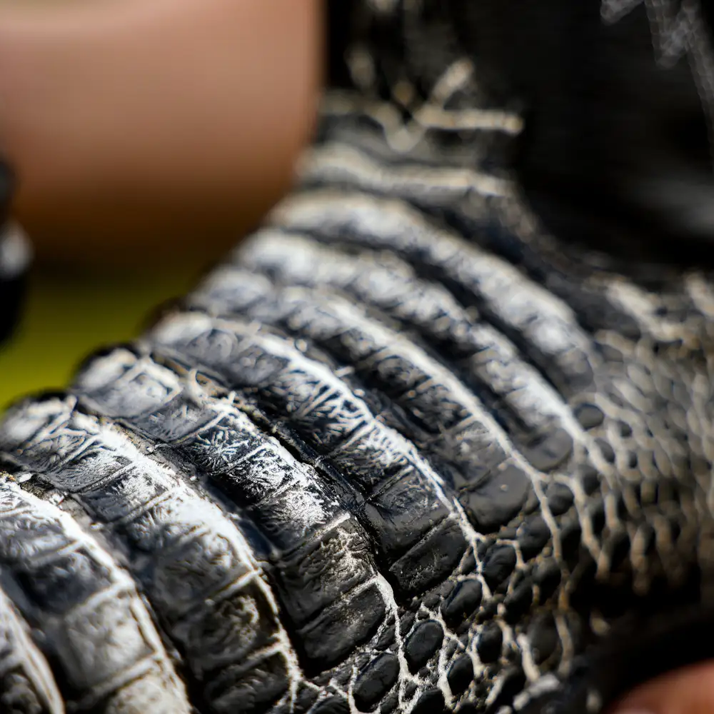 Desert Caiman Belly Leather Boots With 3D Lightweight Sole - Composite Toe