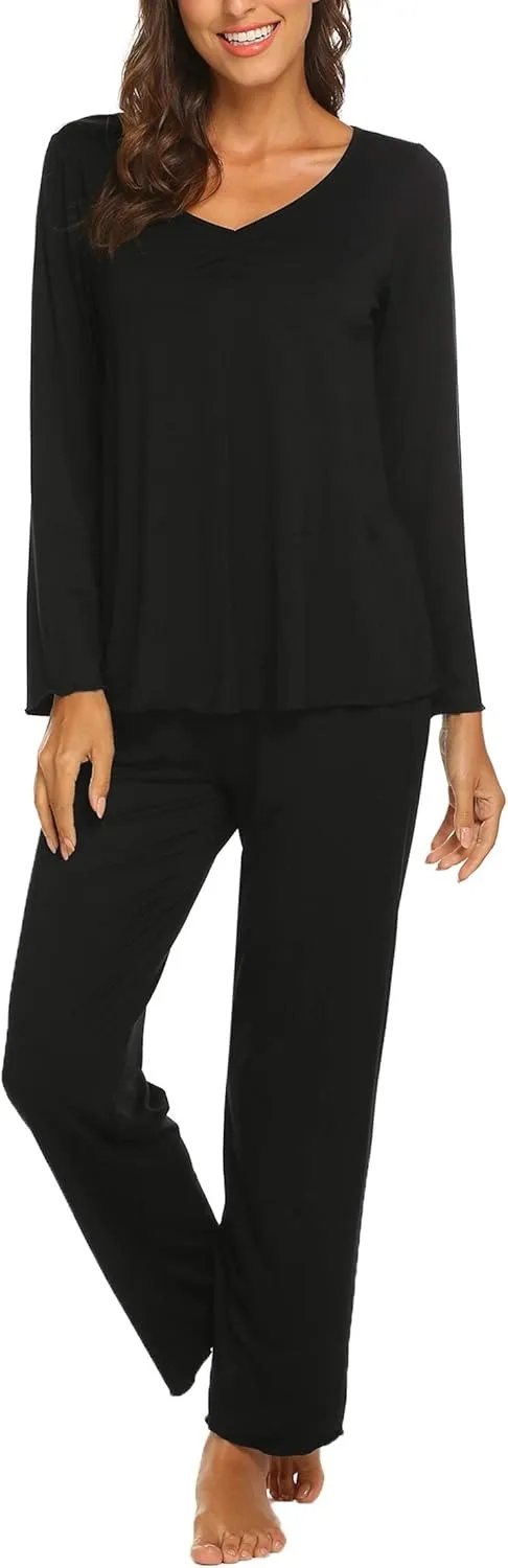 Womens Pajama Sets 2 Piece Lounge Set Fall Winter Pajamas