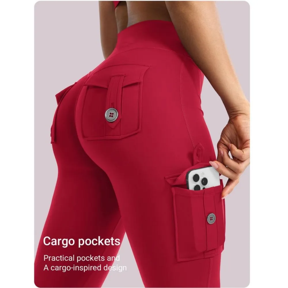 Women's Yoga Flare Leggings with Pockets Hidden