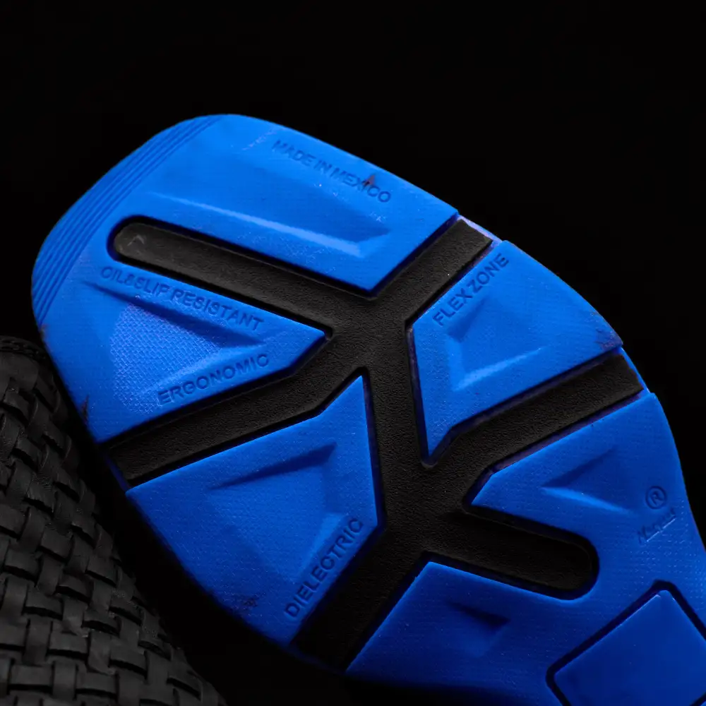 Black Basketweave Leather Botin With 3D Lightweight Soles - Square Toe