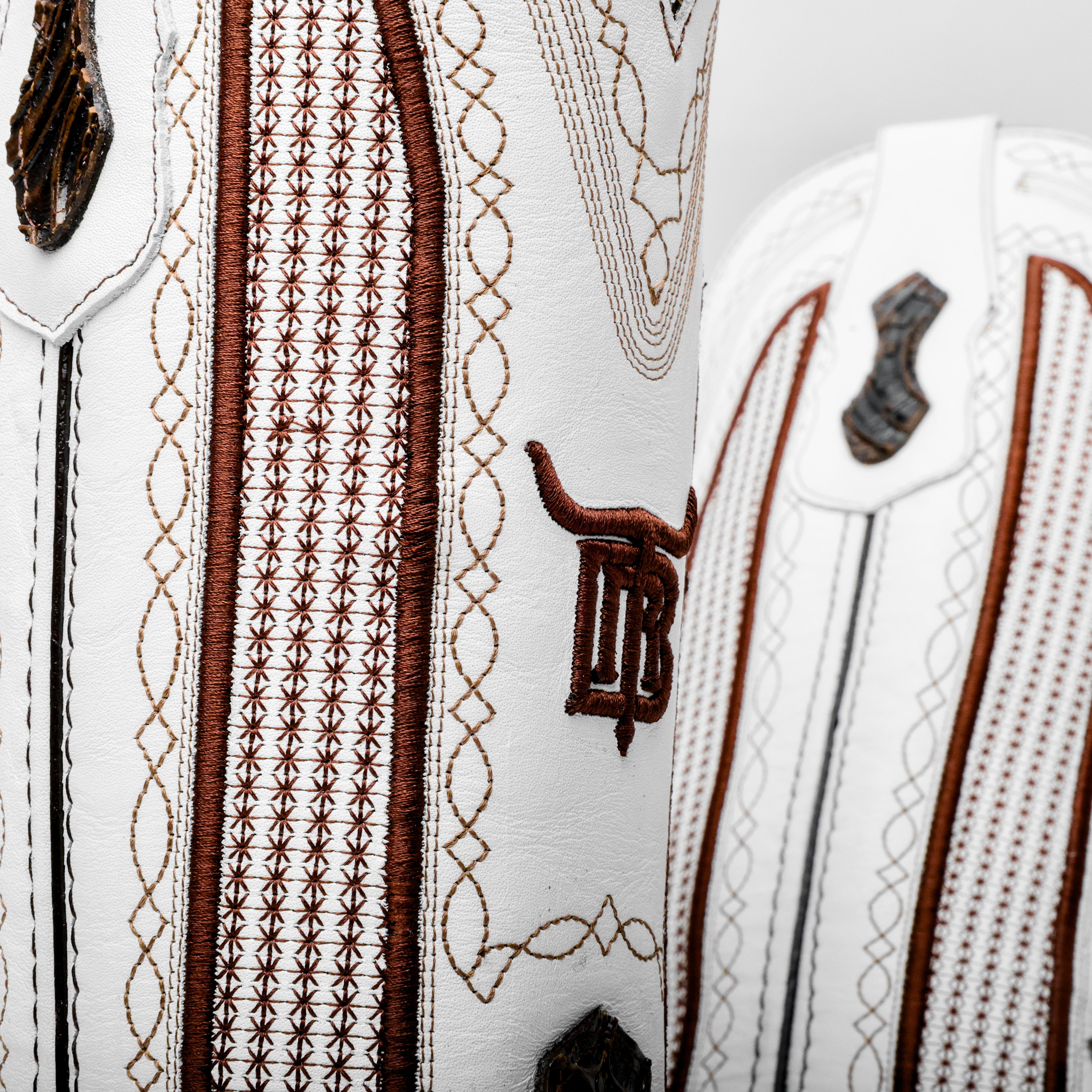 “Ace Of Spades” Bronze Boots - Square Toe