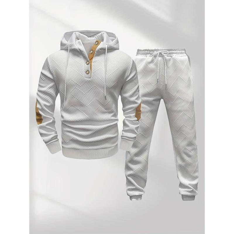 Men’s Knit Jacquard 2-Piece Tracksuit