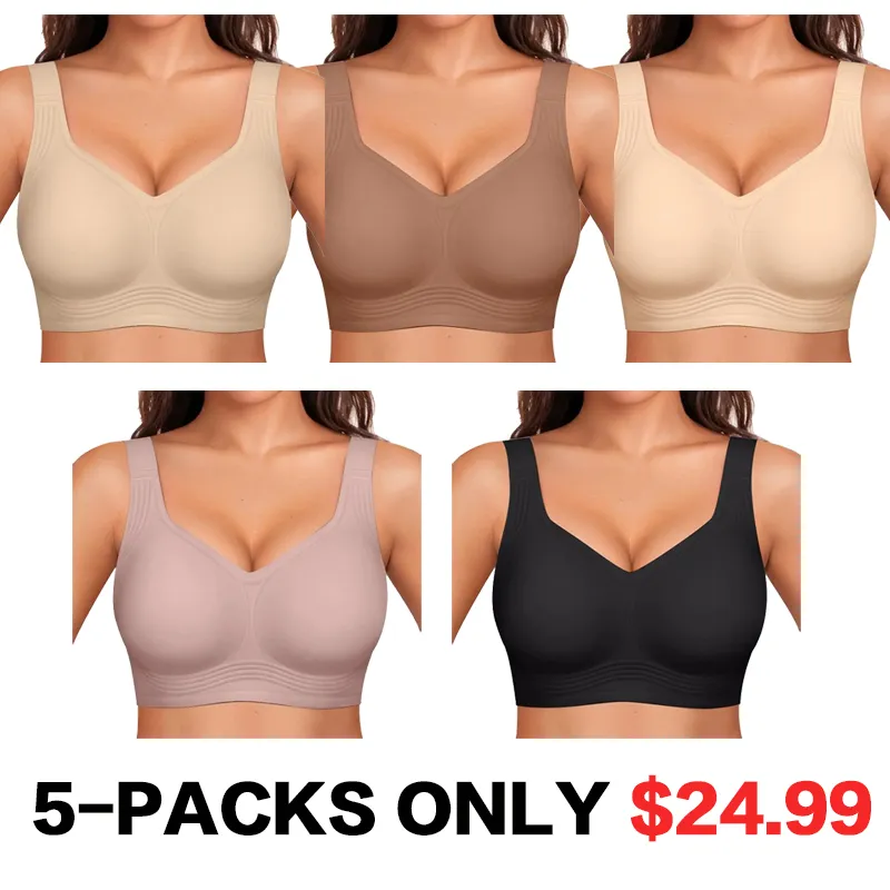 ⏱️Limited-time discount!Full Coverage Wireless Bra - Wire-Free Comfort