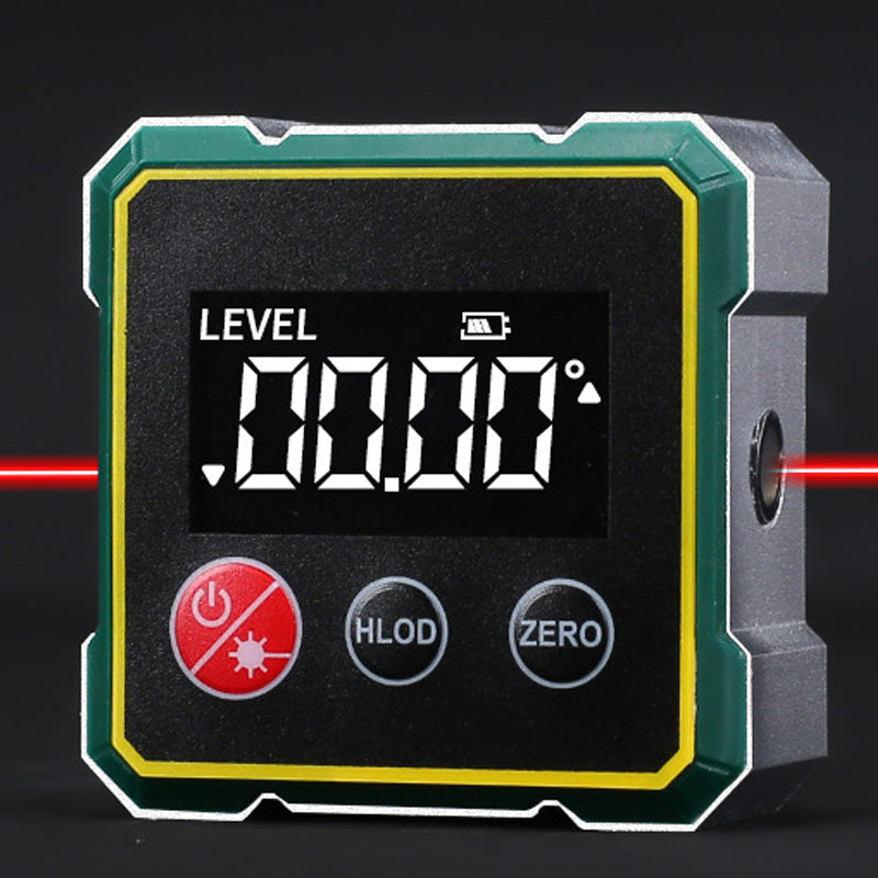 4-Side Magnetic Digital Angle Finder with Laser