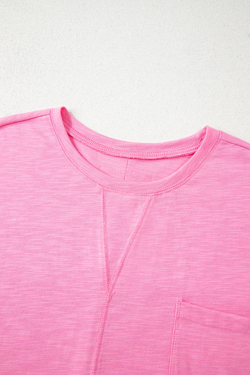 Sachet Pink Loose Fit Half Sleeve T Shirt and High Waist Skirt Set