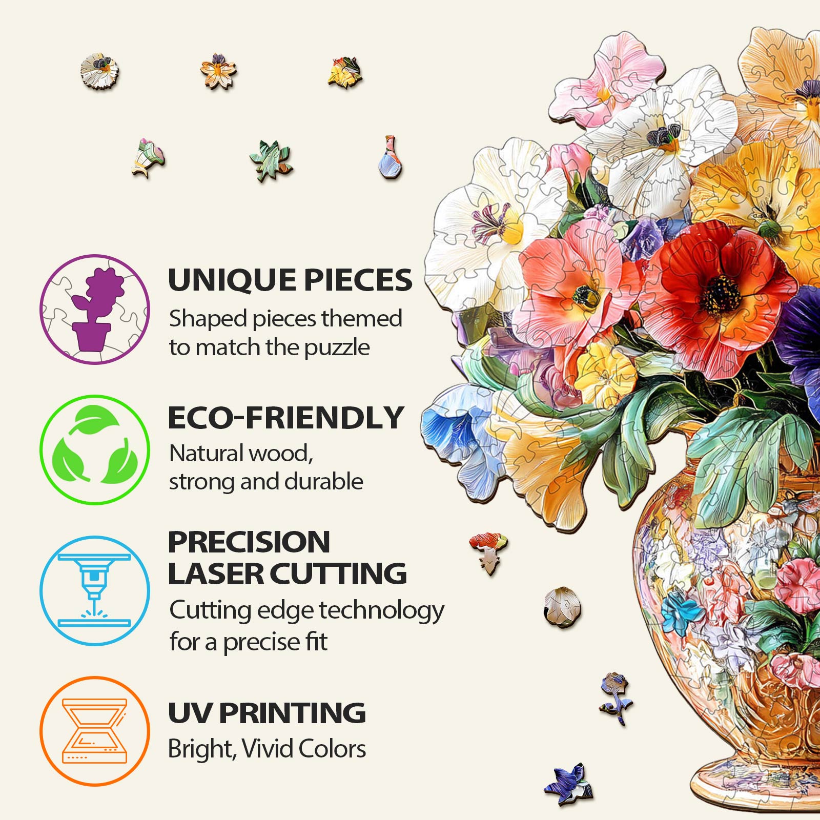 Vintage Flower Jigsaw Puzzle