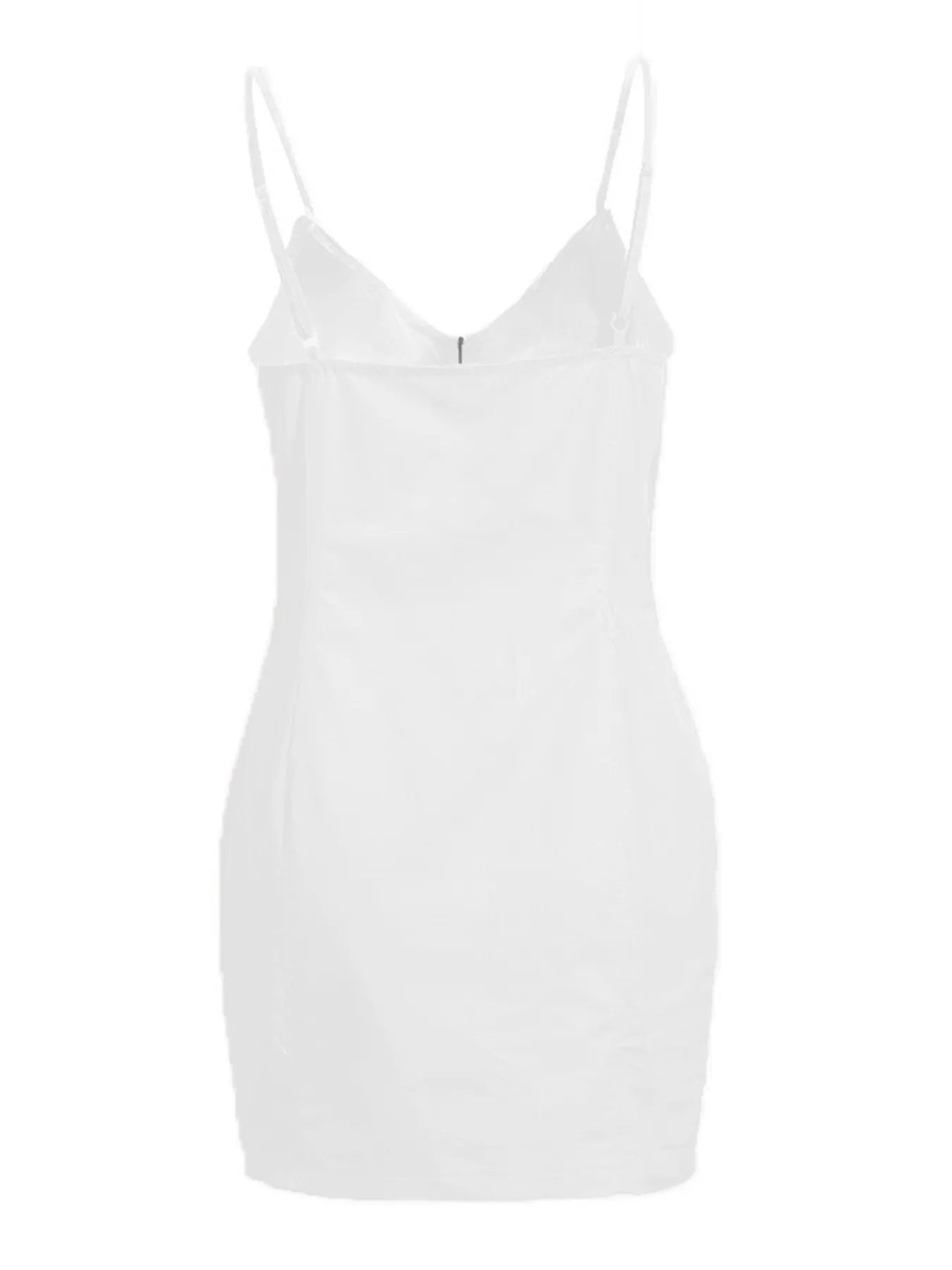 Plus Size Zip-Front Bodycon Mini Dress