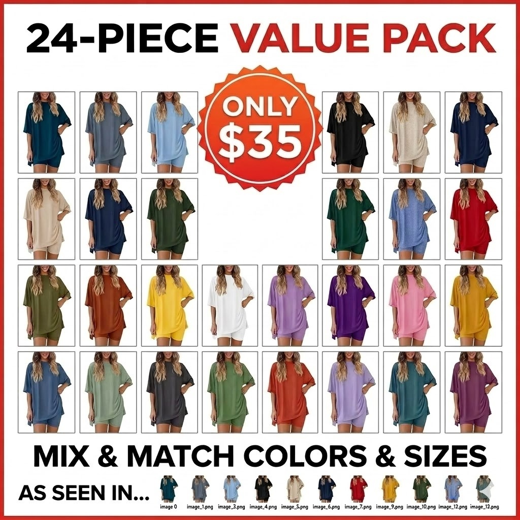 Crewneck Two-Piece Set For Women