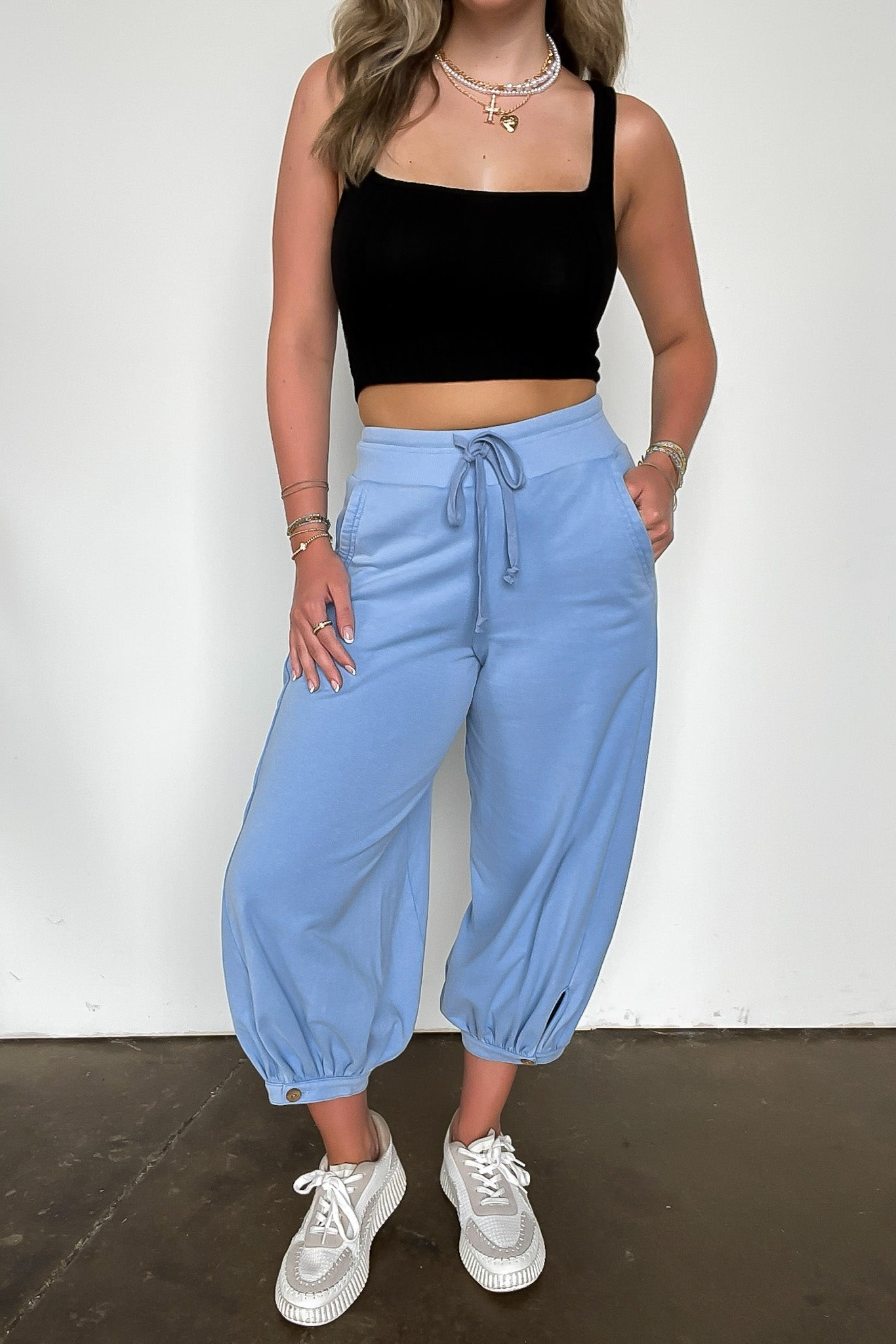 Acid Wash Bubble Pants