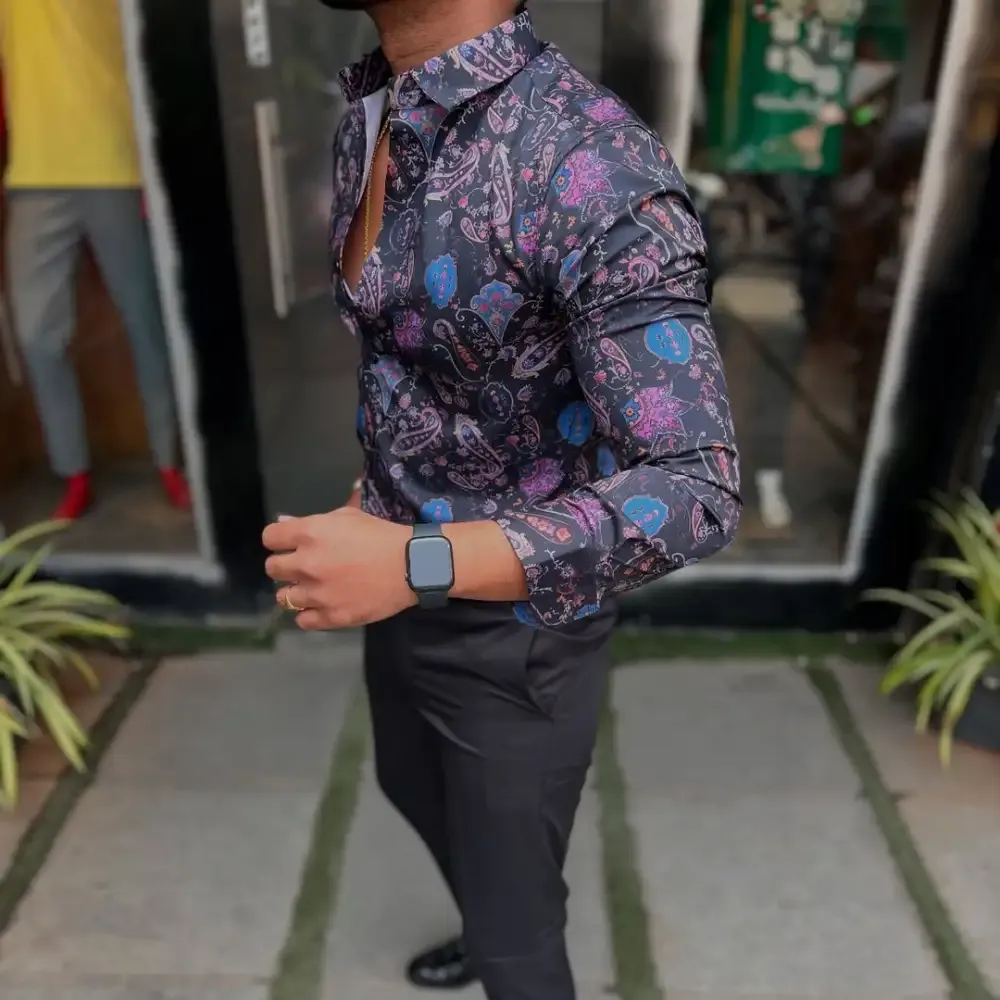 Men'S Style Casual Pattern Shirt