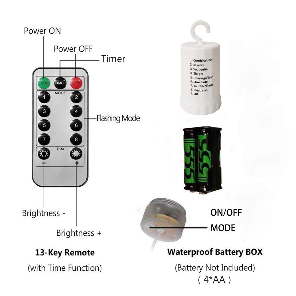 🎄Hanging Starburst Fairy Lights for Christmas