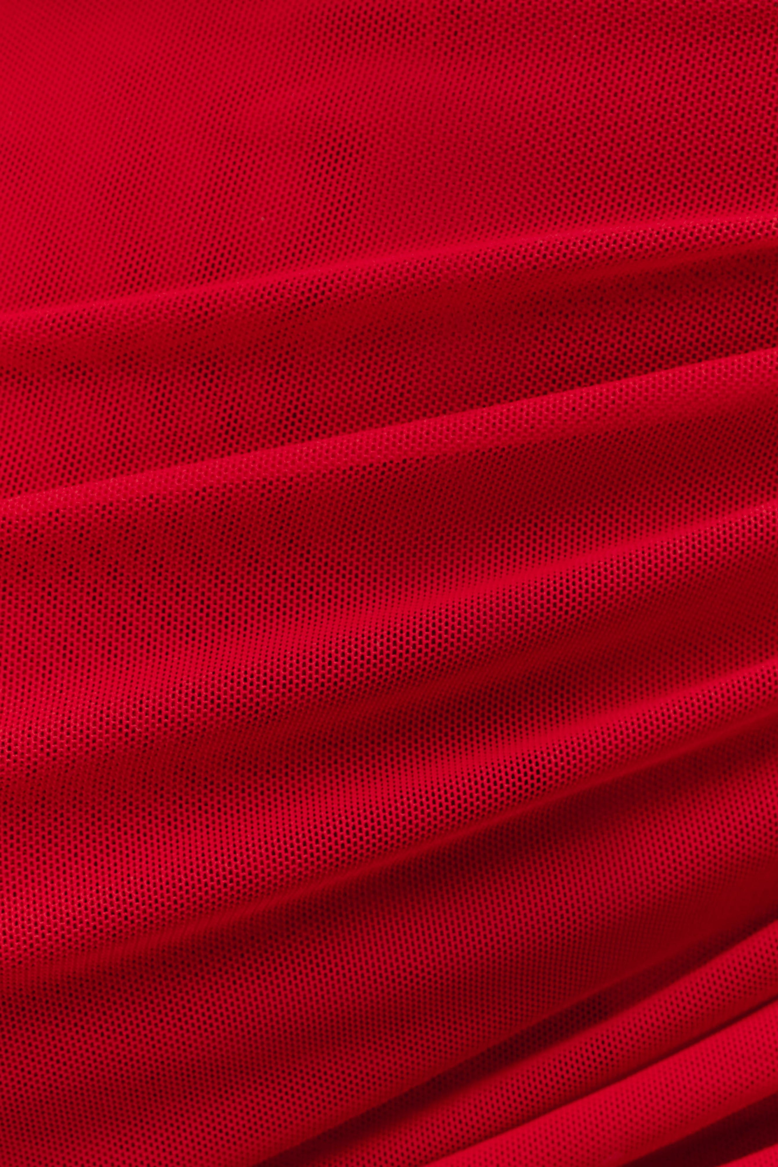 Ruby Sheer Mesh Off Shoulder Top